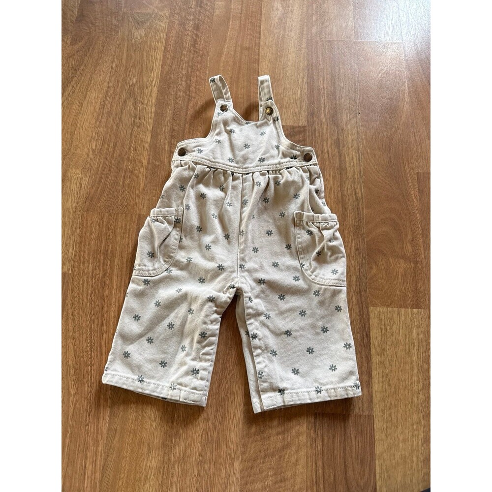 RYLEE + CRU flower print denim overalls